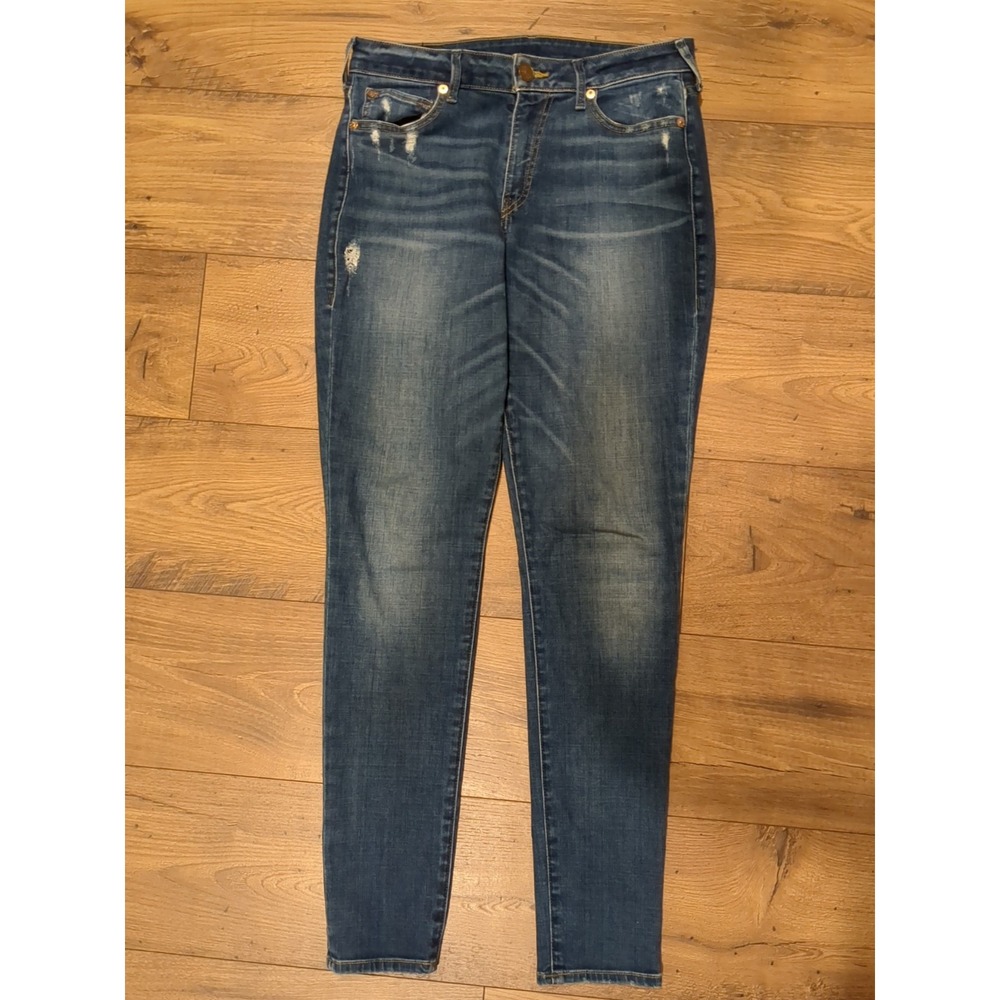 True Religion Jennie Curvy Skinny Jean Women's Size 30 Med Wash Stretch Mid Rise